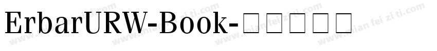 ErbarURW-Book字体转换