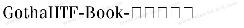GothaHTF-Book字体转换