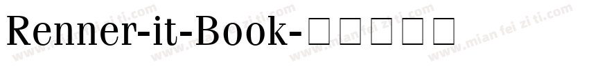 Renner-it-Book字体转换