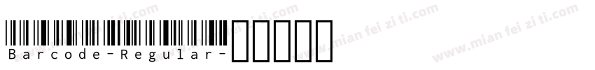 Barcode-Regular字体转换