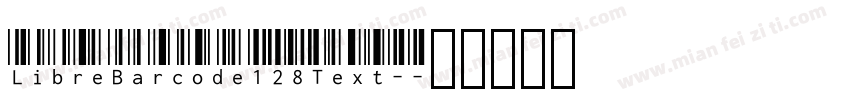 LibreBarcode128Text-字体转换