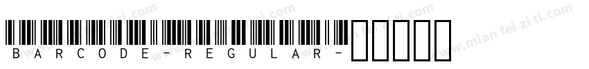 Barcode-Regular字体转换