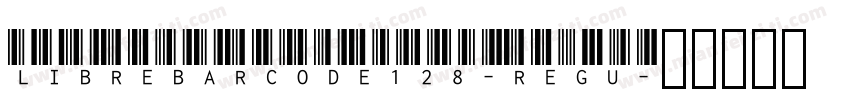 LibreBarcode128-Regu字体转换