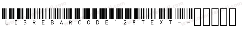 LibreBarcode128Text-字体转换