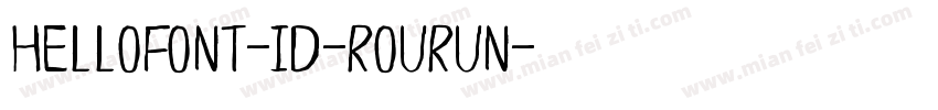 HelloFont-ID-RouRun字体转换