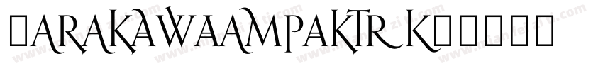 KorolevCompAlts字体转换