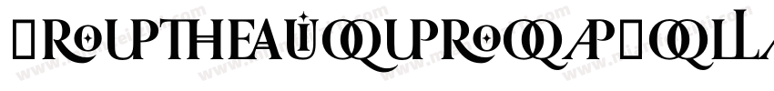 OrpheusPro-Bold字体转换