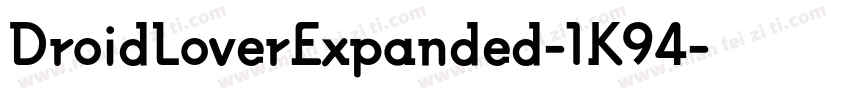 DroidLoverExpanded-1K94字体转换