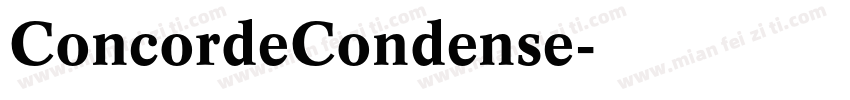 ConcordeCondense字体转换