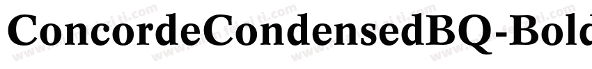 ConcordeCondensedBQ-Bold字体转换