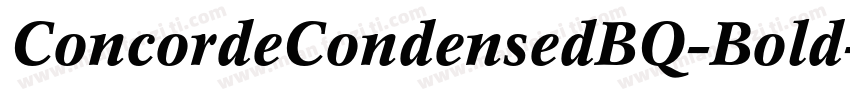 ConcordeCondensedBQ-Bold字体转换