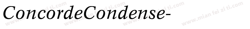 ConcordeCondense字体转换