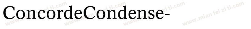 ConcordeCondense字体转换