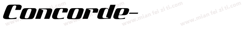 Concorde字体转换