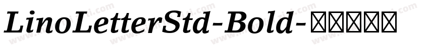 LinoLetterStd-Bold字体转换