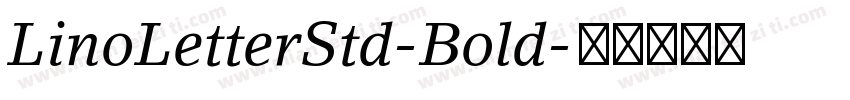 LinoLetterStd-Bold字体转换