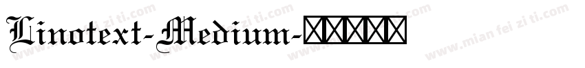 Linotext-Medium字体转换
