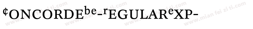 ConcordeBE-RegularExp字体转换