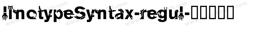 linotypeSyntax-regul字体转换