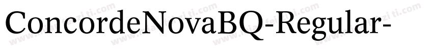 ConcordeNovaBQ-Regular字体转换