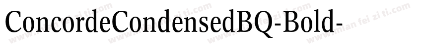 ConcordeCondensedBQ-Bold字体转换