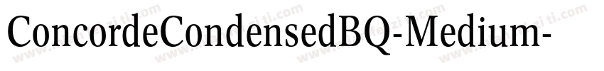 ConcordeCondensedBQ-Medium字体转换