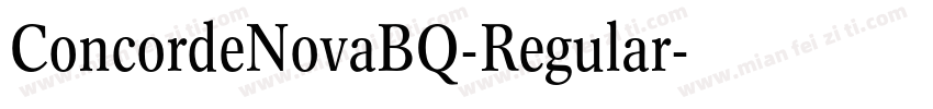 ConcordeNovaBQ-Regular字体转换