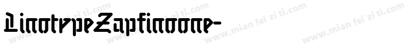 LinotypeZapfinoone字体转换