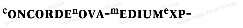 ConcordeNova-MediumExp字体转换