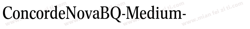 ConcordeNovaBQ-Medium字体转换