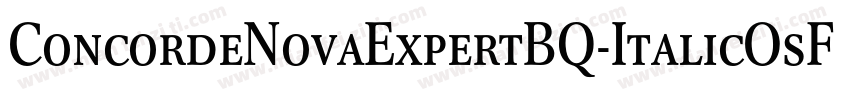 ConcordeNovaExpertBQ-ItalicOsF字体转换