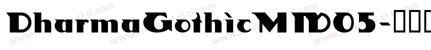DharmaGothicMW05字体转换