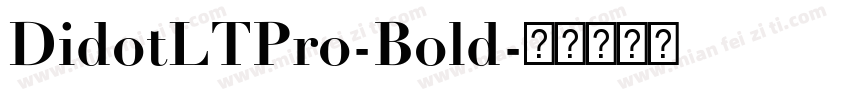DidotLTPro-Bold字体转换