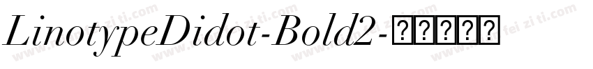 LinotypeDidot-Bold2字体转换