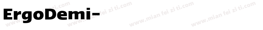 ErgoDemi字体转换