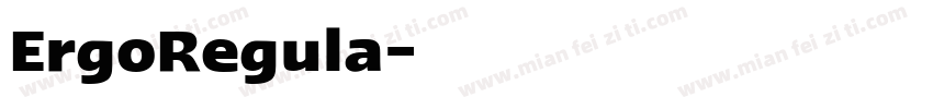 ErgoRegula字体转换