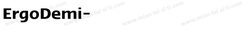 ErgoDemi字体转换