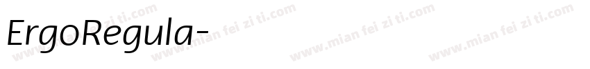 ErgoRegula字体转换
