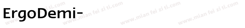 ErgoDemi字体转换
