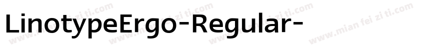 LinotypeErgo-Regular字体转换