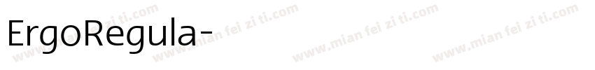 ErgoRegula字体转换