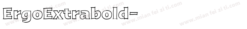 ErgoExtrabold字体转换