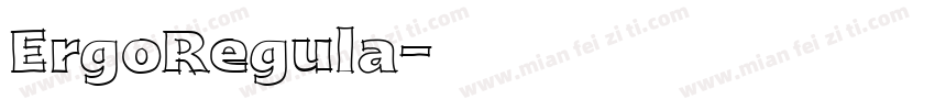 ErgoRegula字体转换