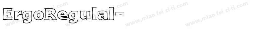 ErgoRegulal字体转换