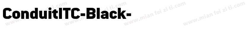 ConduitITC-Black字体转换