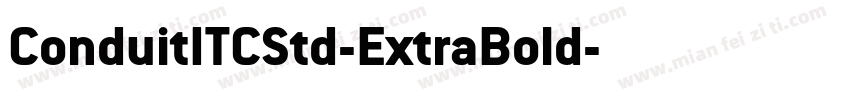 ConduitITCStd-ExtraBold字体转换