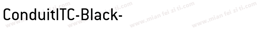 ConduitITC-Black字体转换