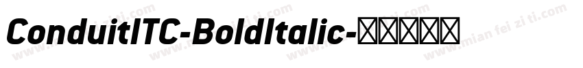 ConduitITC-BoldItalic字体转换