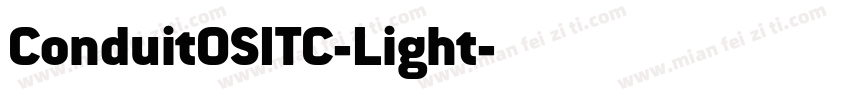 ConduitOSITC-Light字体转换