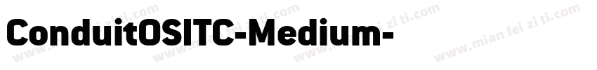 ConduitOSITC-Medium字体转换